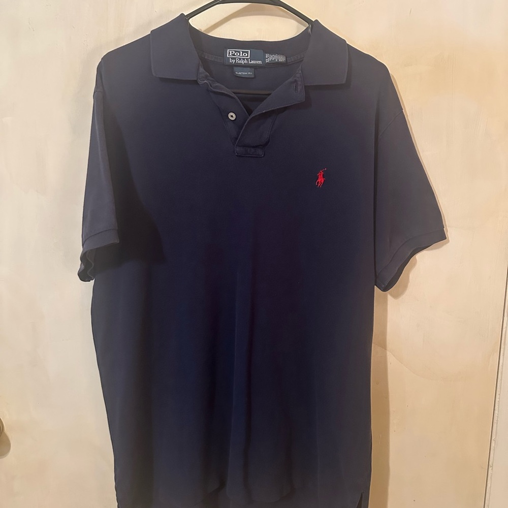 Ralph Lauren Men's Dark Blue Polo Shirt XL